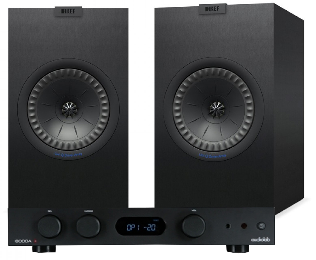 Image of Audiolab 6000A Amplifier with KEF Q350 Bookshelf Speakers