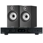 Audiolab 6000A Amplifier with Bowers & Wilkins 606 S2 Standmount Loudspeakers