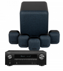 Denon AVR-X1700H AV Receiver with Monitor Audio Mass 5.1 Gen 2 AV Speaker System
