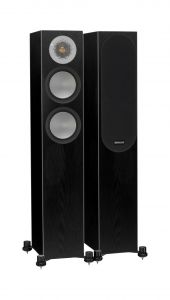 Open Box - Monitor Audio Silver 200 Floor Standing Speakers - Black Oak