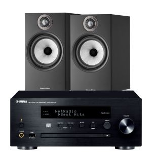 Yamaha CRX-N470D with Bowers & Wilkins 606 S2 Standmount Loudspeakers