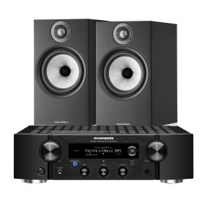 Marantz PM7000N Integrated Stereo Amplifier with Bowers & Wilkins 606 S2 Standmount Loudspeakers