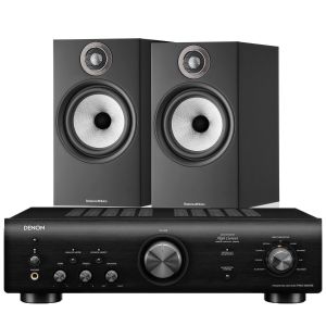 Denon PMA-600NE Integrated Amplifier with Bowers & Wilkins 606 S2 Standmount Loudspeakers