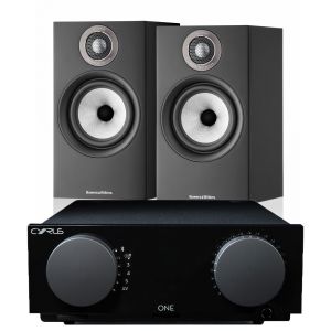 Cyrus One Integrated Amplifier with Bowers & Wilkins 607 S2 Standmount Loudspeakers