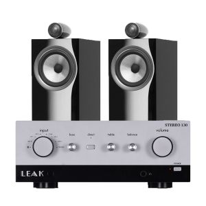 LEAK Stereo 130 Integrated Amplifier with Bowers & Wilkins 705 S2 Standmount Speakers