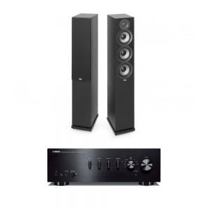 Yamaha A-S301 Integrated Amplifier with Elac Debut F5.2 Floorstanding Speakers