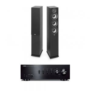 Yamaha A-S501 Integrated Amplifier with Elac Debut F5.2 Floorstanding Speakers