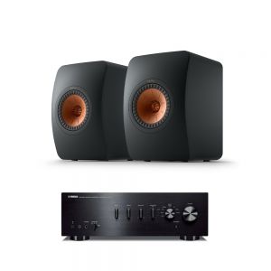 Yamaha A-S501 Integrated Amplifier with KEF LS50 Meta Standmount Loudspeakers