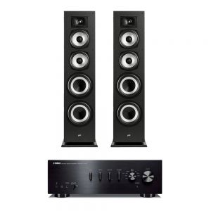 Yamaha A-S501 Integrated Amplifier with Polk Monitor XT70 Floor-Standing Loudspeakers