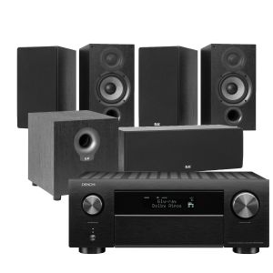 Denon AVC-X4700H AV Amplifier with Elac Debut B5.2 5.1 Home Theatre Package