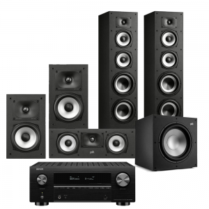 Denon AVR-X1700H AV Receiver with Polk Monitor XT70 Floor-standing Loudspeakers 5.1 Cinema Pack