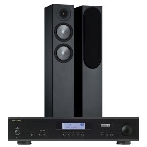 Rotel A11 Tribute Integrated Amplifier with Monitor Audio Bronze 200 Speakers (6th Gen)