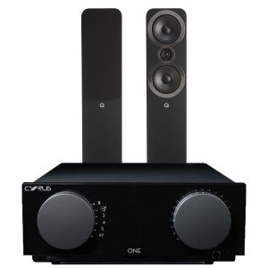 Cyrus One Integrated Amplifier with Q Acoustics 3050i Floorstanding Speakers