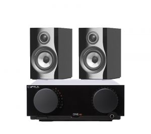 Cyrus One HD Integrated Amplifier with Bowers & Wilkins 707 S2 Standmount Speakers