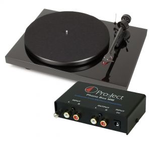 Pro-Ject Debut Carbon Turntable in Black with Pro-Ject Phono Box MM Phono Pre-Amplifier