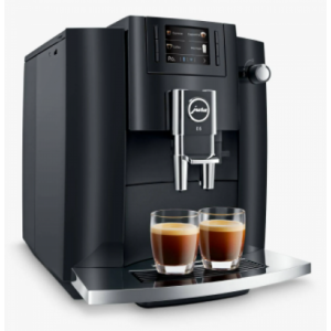 Jura E6 Bean to Cup Coffee Machine In Piano Black 15350
