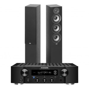 Marantz PM7000N Integrated Stereo Amplifier with Elac Debut F5.2 Floorstanding Speakers