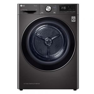 LG Eco Hybrid&trade; FDV909B 9Kg Heat Pump Tumble Dryer - Black