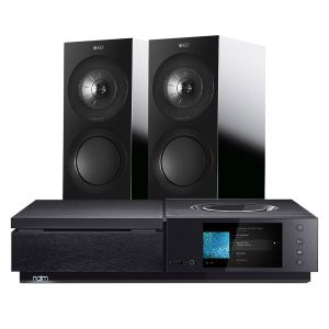 Naim Uniti Star All-In-One Player with KEF R3 Bookshelf Speakers