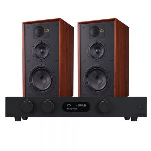 Audiolab 8300A Amplifier with Wharfedale Linton Heritage Standmount Speakers