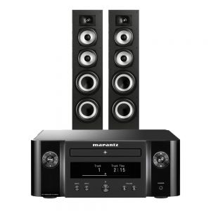 Marantz Melody X. M-CR612 Music System with Polk Monitor XT70 Floor-Standing Loudspeakers
