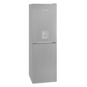 Montpellier MFF185DX 50/50 Frost Free Fridge Freezer with Water Dispenser - Inox