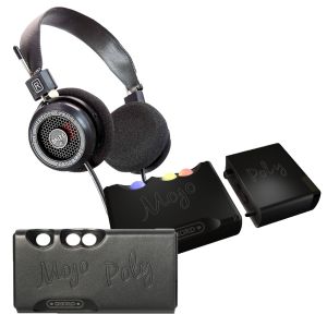 Chord Mojo with Chord Poly Network Module and Grado SR125e Headphones