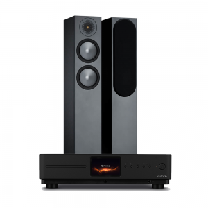 Audiolab Omnia Amplifier & CD Streaming System with Monitor Audio Bronze 200 Speakers (6th Gen)