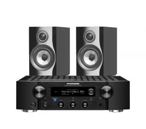 Marantz PM7000N Integrated Stereo Amplifier with Bowers & Wilkins 707 S2 Standmount Speakers