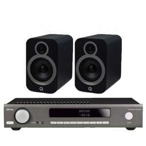 Arcam SA10 Integrated Amplifier with Q Acoustics 3030i Bookshelf Speakers