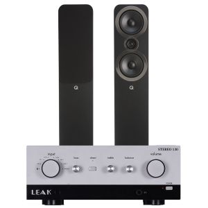 LEAK Stereo 130 Integrated Amplifier with Q Acoustics 3050i Floorstanding Speakers