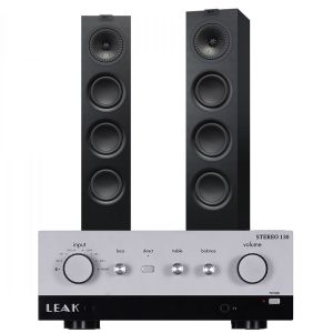 LEAK Stereo 130 Integrated Amplifier with KEF Q550 Floorstanding Speakers