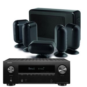 Denon AVR-S660H AV Receiver with Q Acoustics 7000i 5.1 Slim Speaker System