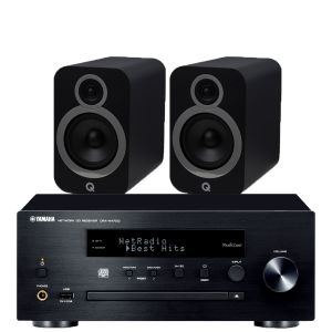 Yamaha CRX-N470D with Q Acoustics 3030i Bookshelf Speakers