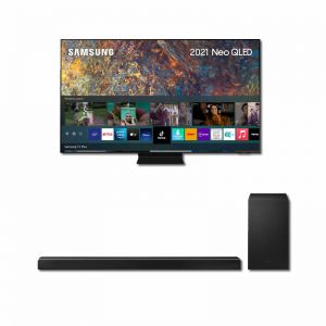 Samsung QE55Q80AA Smart TV With Samsung HWQ600A 3.1.2ch Soundbar Bundle