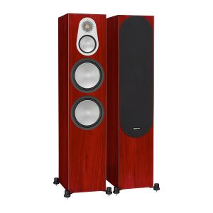 Open Box - Monitor Audio Silver 500 Floor Standing Speakers - Rosenut