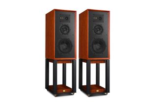 Wharfedale Super Linton Heritage Standmount Speakers with Matching Stands - Mahogany