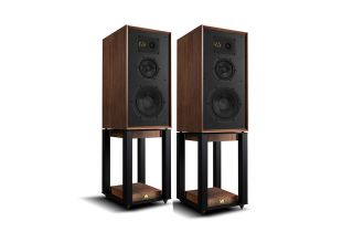 Wharfedale Super Linton Heritage Standmount Speakers with Matching Stands - Walnut