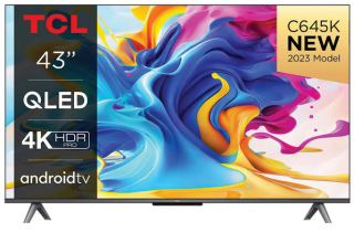Nearly New - TCL 43C645K 43" QLED Ultra High Def Smart TV