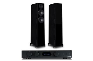 Audiolab 6000A Amplifier with Wharfedale Diamond 12.3 Floorstanding Speakers
