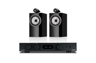 Audiolab 6000A Amplifier with Bowers & Wilkins 705 S3 Standmount Speakers