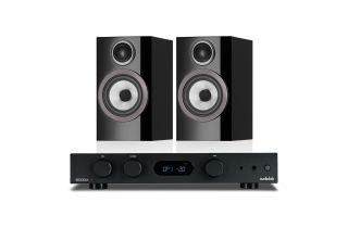 Audiolab 6000A Amplifier with Bowers & Wilkins 707 S3 Standmount Speakers 