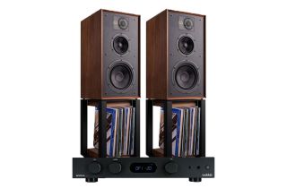 Audiolab 6000A Amplifier with Wharfedale Linton Heritage Standmount Speakers and Matching Stands