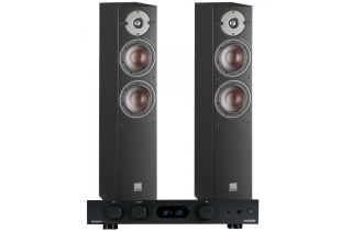 Audiolab 6000A Amplifier with Dali Oberon 5 Floorstanding Speakers
