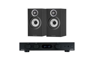 Audiolab 6000A Amplifier with Bowers & Wilkins 607 S3 Standmount Speakers