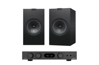 Audiolab 6000A MKII Integrated Amplifier with KEF Q350 Bookshelf Speakers