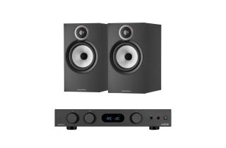 Audiolab 6000A MKII Integrated Amplifier with Bowers & Wilkins 606 S3 Standmount Speakers