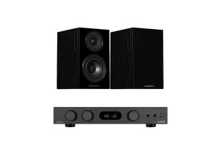 Audiolab 6000A MKII Integrated Amplifier with Wharfedale Diamond 12.1 Bookshelf Speakers