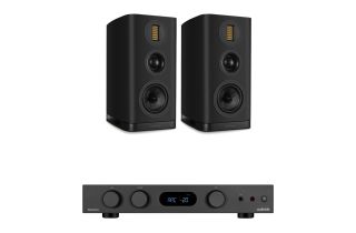 Audiolab 6000A MKII Integrated Amplifier with Wharfedale Evo 5.2 Bookshelf Speakers