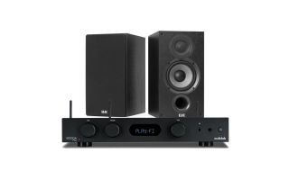 Audiolab 6000A Play Wireless Amplifier & Streaming Player with Elac Debut B5.2 Bookshelf Speakers